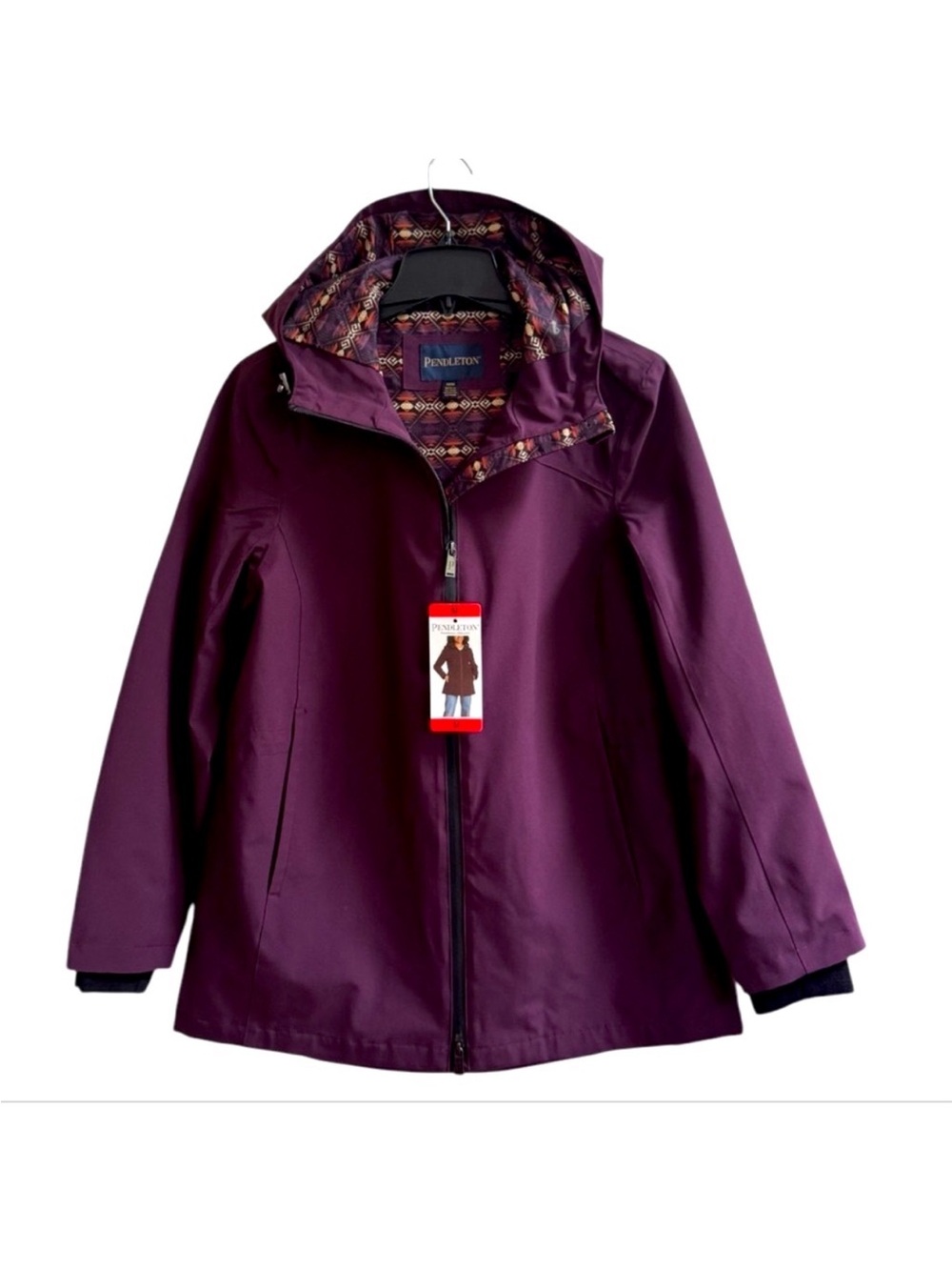 Pendleton Womens Medium Rain Jacket Iconic Pendleton Print
